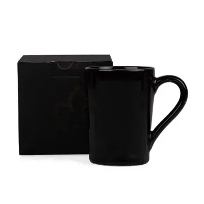 Caneca em Ceramica Preta 230ml Com Caixa