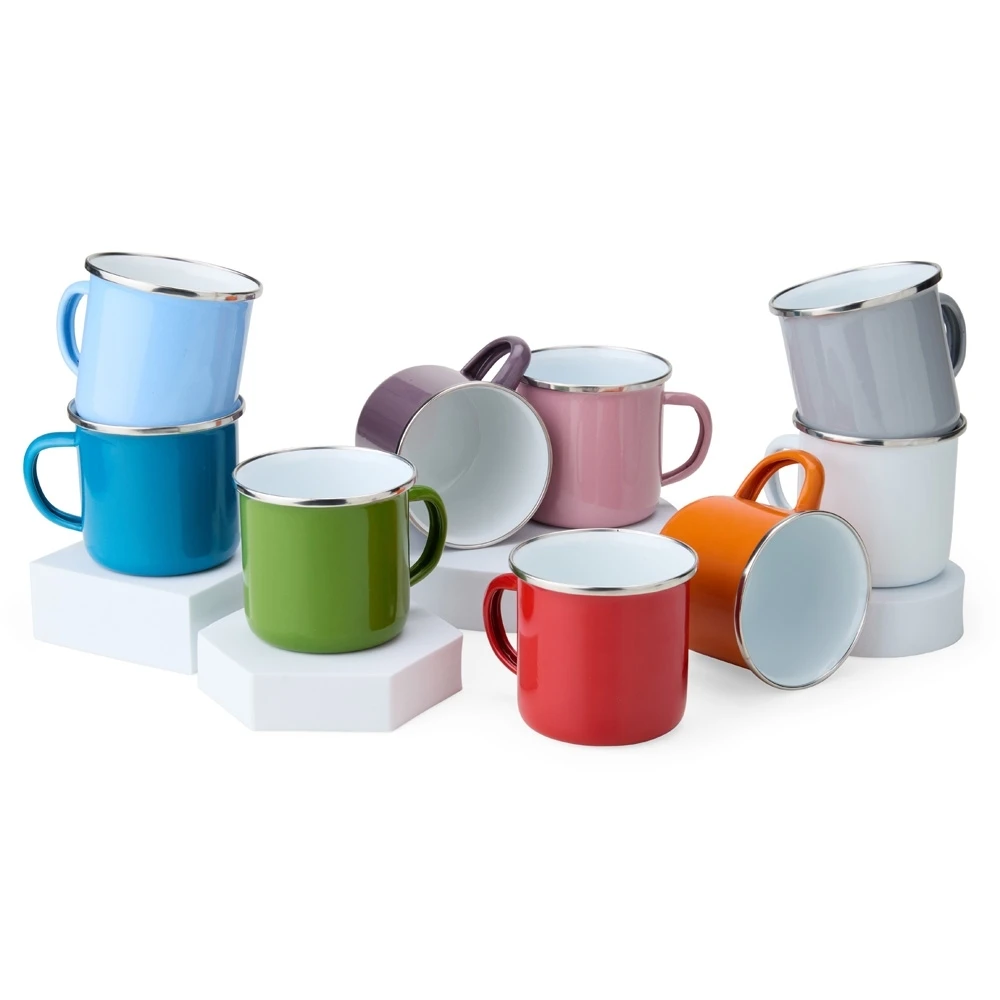 Caneca em Inox Esmaltado 370ml