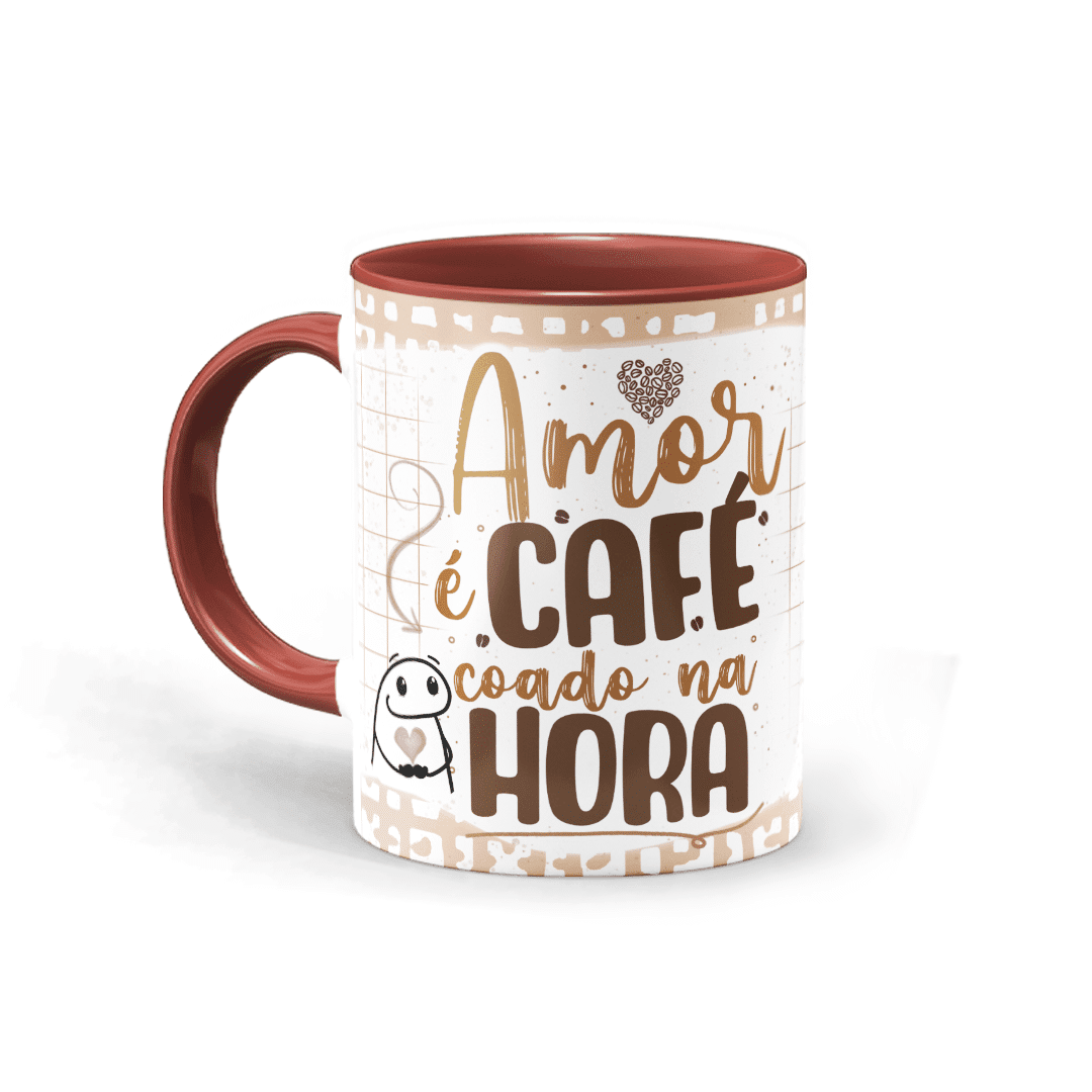 Caneca Flork - amor é café coado na hora • Canecas 24 Horas