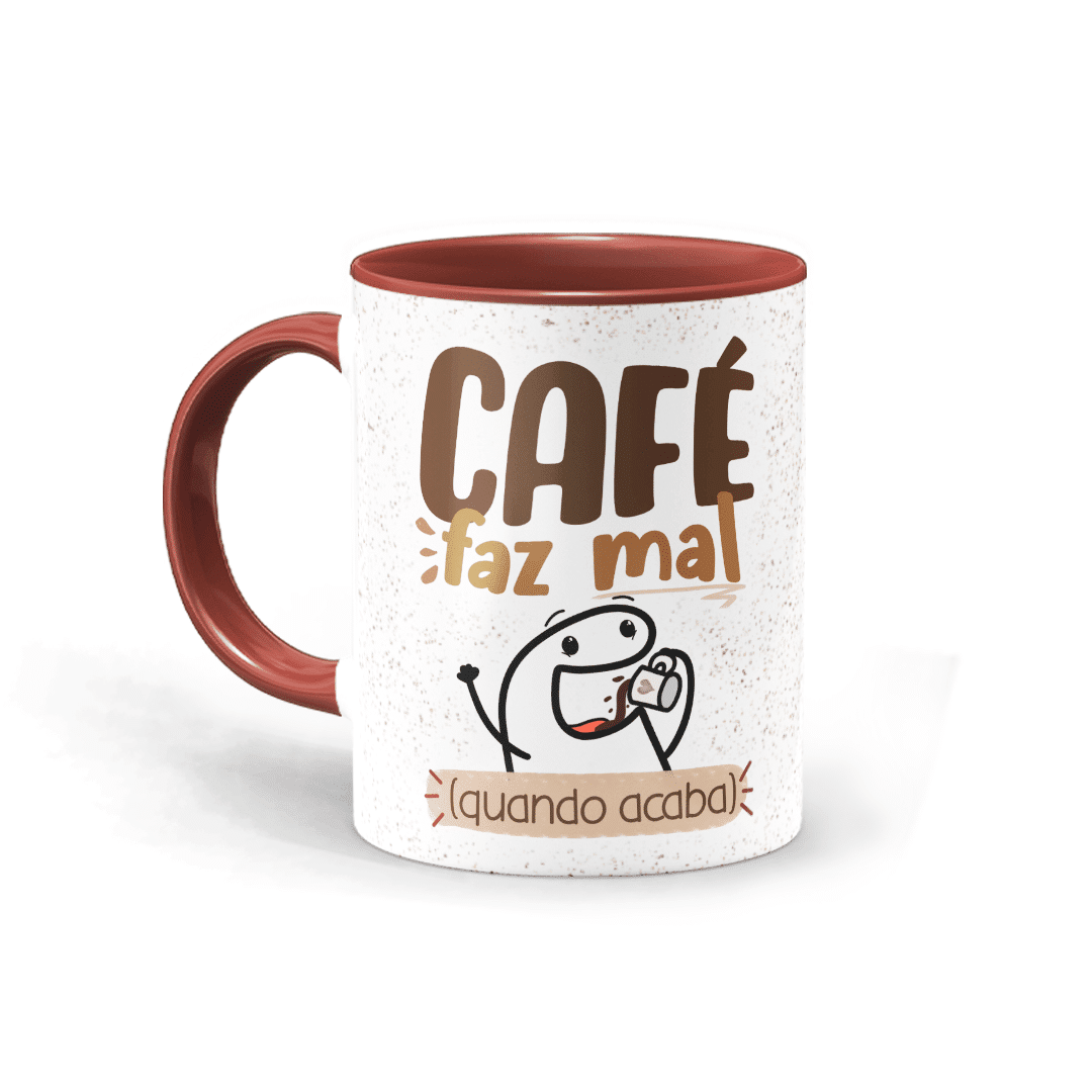 Caneca Flork - café faz mal quando acaba • Canecas 24 Horas
