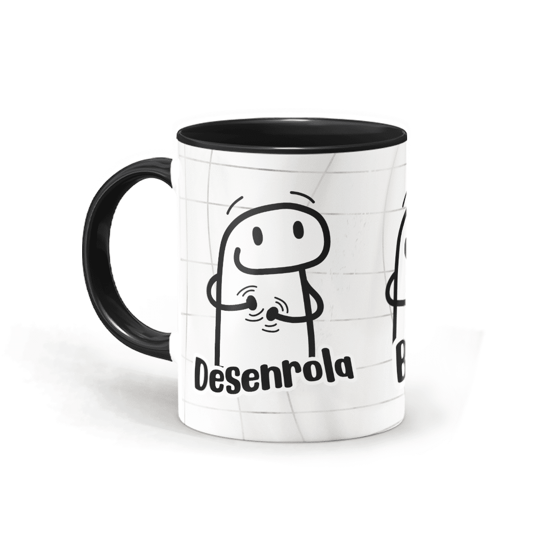 Caneca Flork - desenrola, bate e joga de ladinho • Canecas 24 Horas
