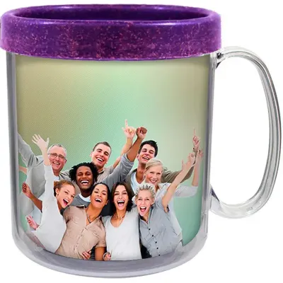 Caneca Foto Termica Cristal 300 ml Lilas