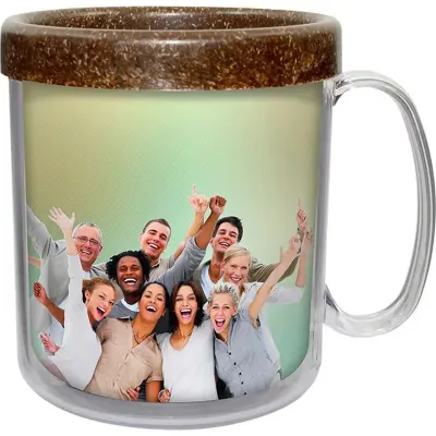 Caneca Foto Termica Cristal 300ml Coco Green