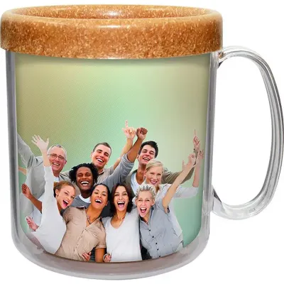 Caneca Foto Termica Cristal 300ml Madeira Green