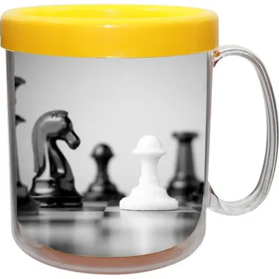 Caneca Foto Termica Cristal Amarelo 300ml