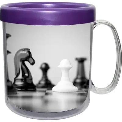Caneca Foto Termica Cristal Lilas 300ml