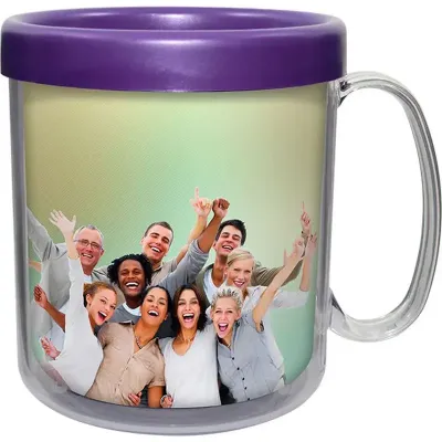 Caneca Foto Termica Cristal Lilas 300ml Refil