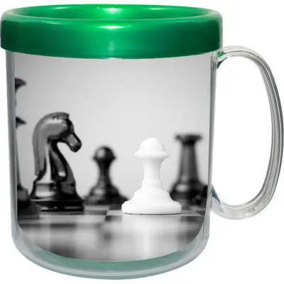 Caneca Foto Termica Cristal Verde 300ml Refil