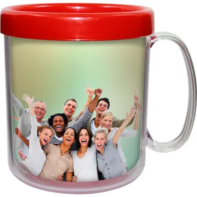 Caneca Foto Termica Cristal Vermelho
