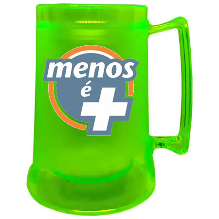 Caneca Gel Colorida em Acrílico Personalizada