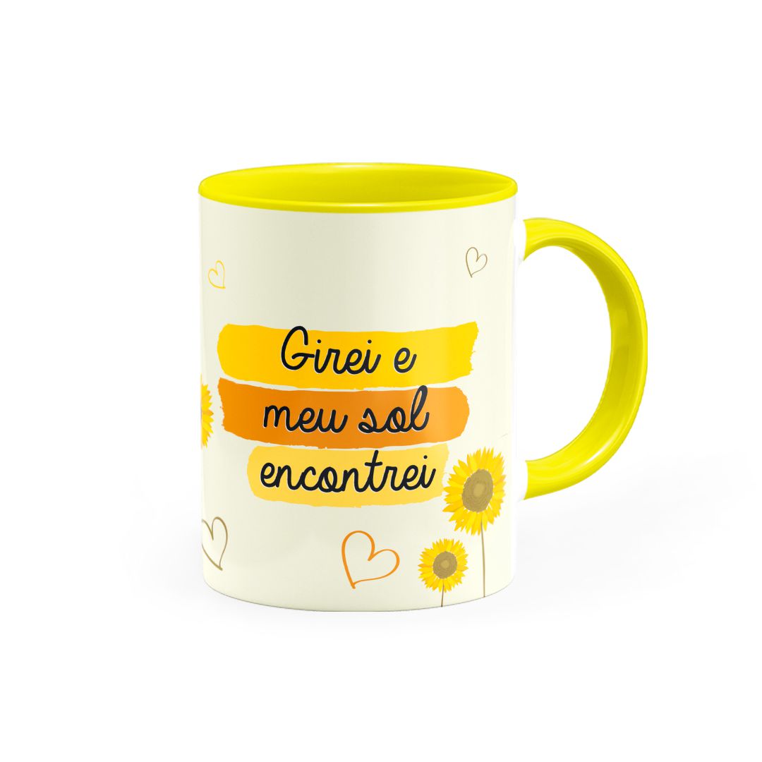 Caneca Girei e meu Sol encontrei • Canecas 24 Horas