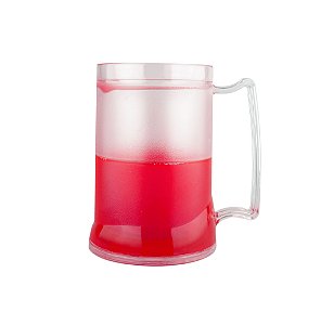 Caneca Injetada Transp/Gel Verde 465 ml
