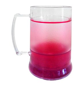 Caneca Injetada Transparente com Gel Cristal 340 ml