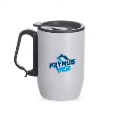Caneca Inox 380ml Com Parede Dupla