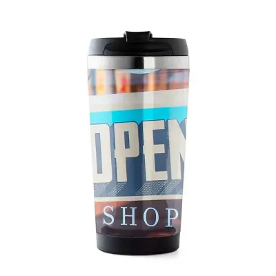 Caneca Inox 500ml Porta Foto Personalizada