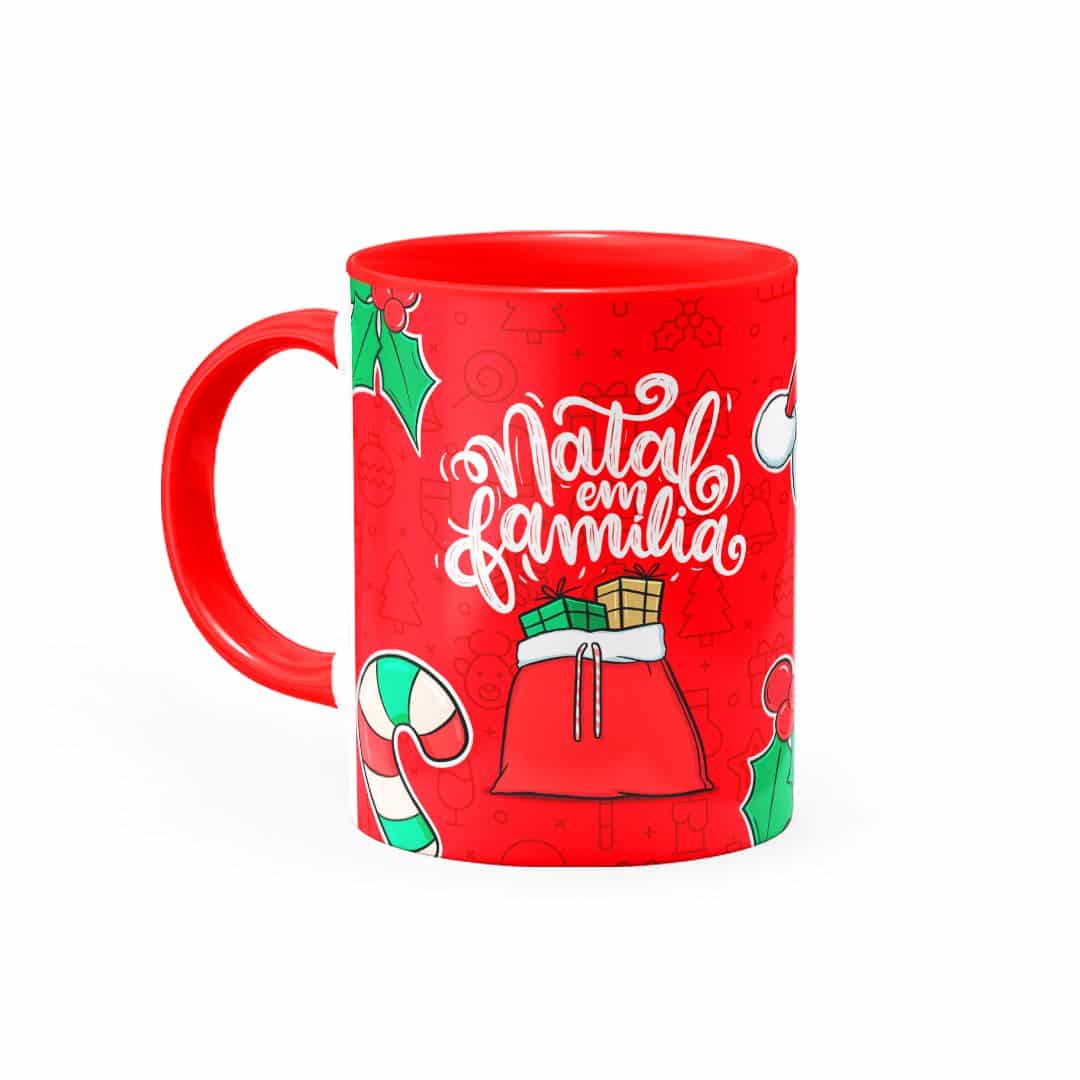 Caneca Natal em Família • Canecas 24 Horas