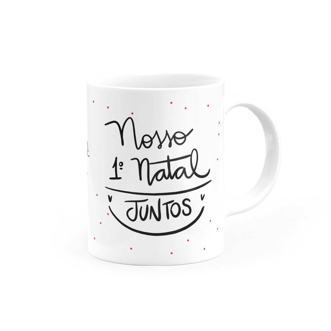 Caneca Nosso Primeiro Natal Juntos • Canecas 24 Horas