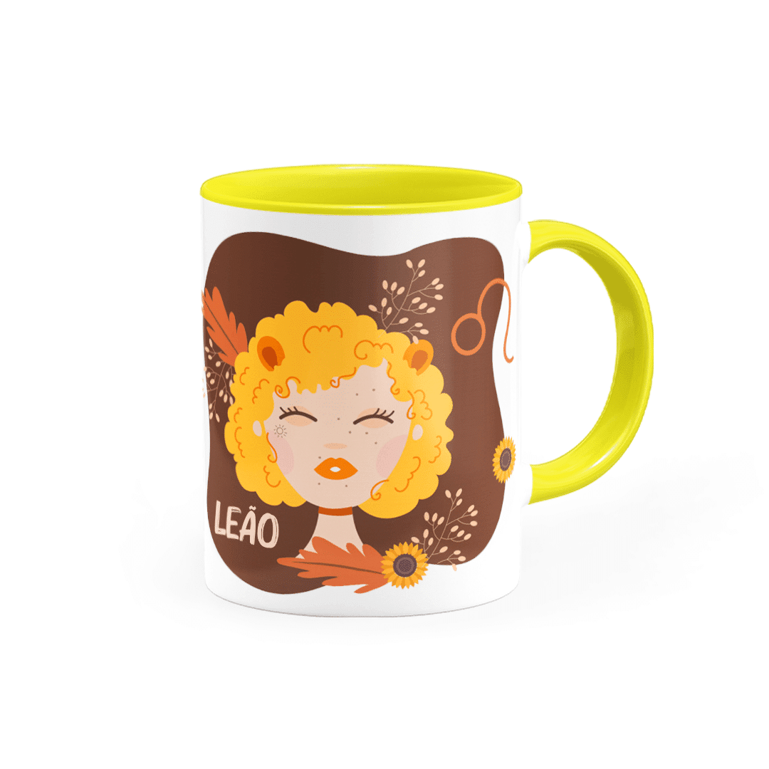 Caneca Personalizada Características Signo Leão • Canecas 24 Horas