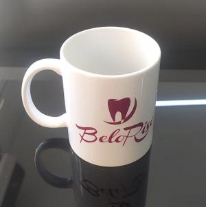 Caneca Personalizada de Cerâmica Branca