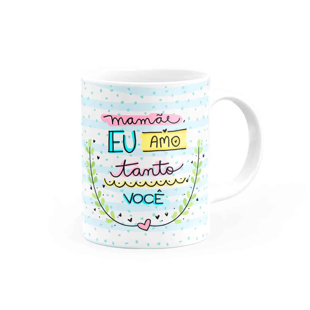 Caneca Personalizada Mamãe Eu Amo Tanto Você c/ Foto • Canecas 24 Horas