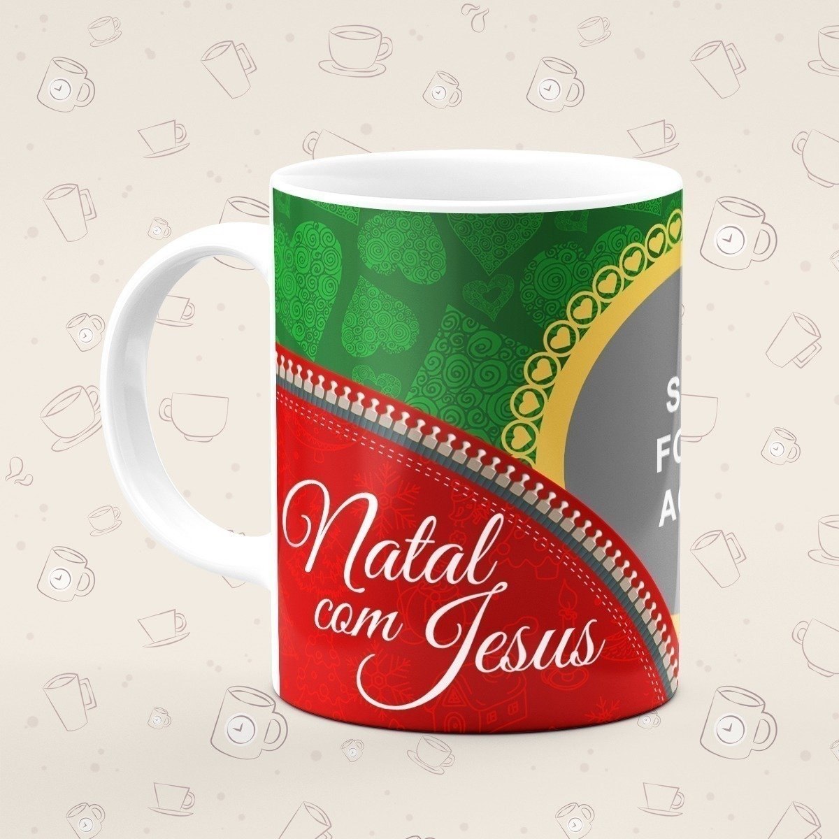 Caneca Personalizada Natal Jesus Foto - Canecas 24 Horas
