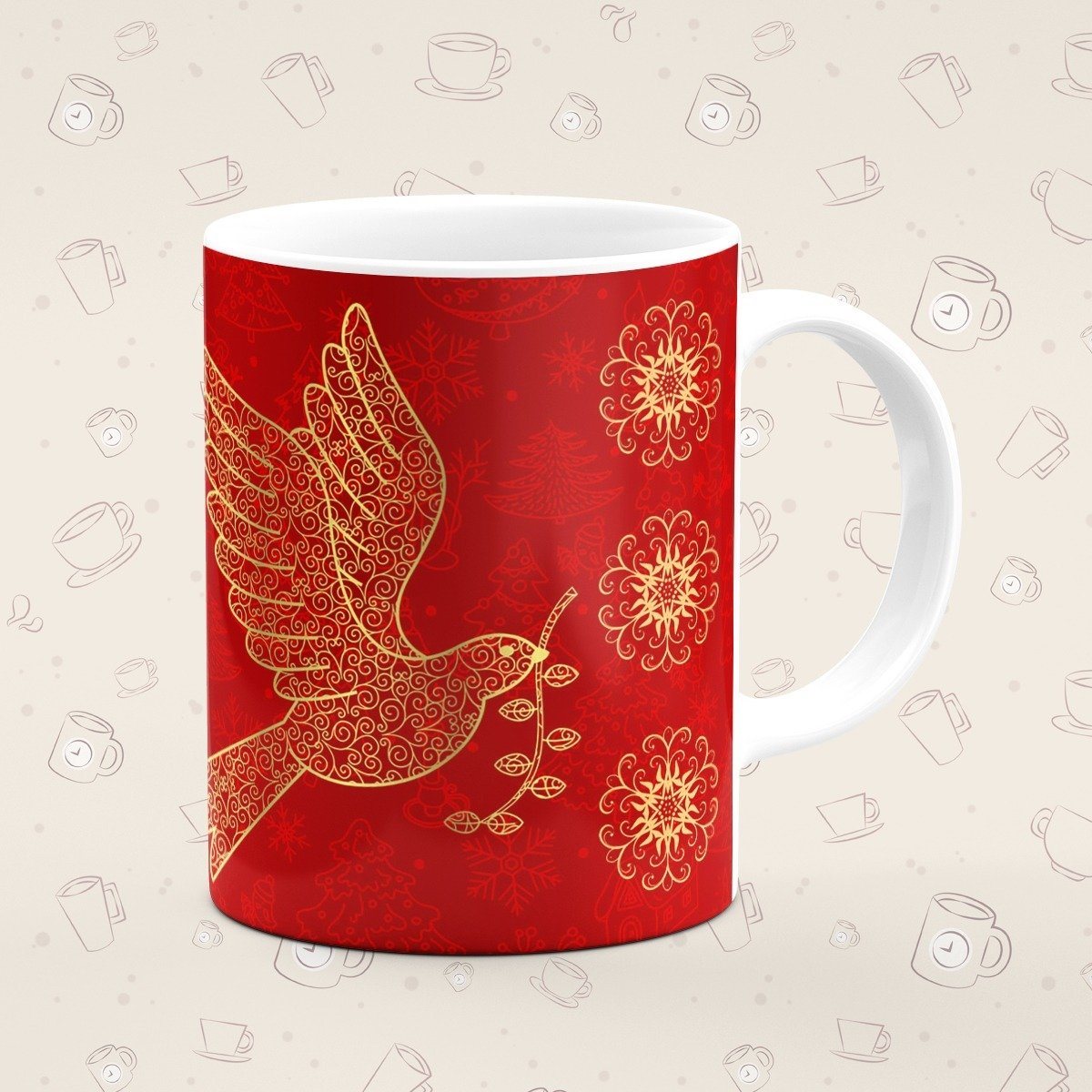 Caneca Personalizada Natal Vermelho - Canecas 24 Horas
