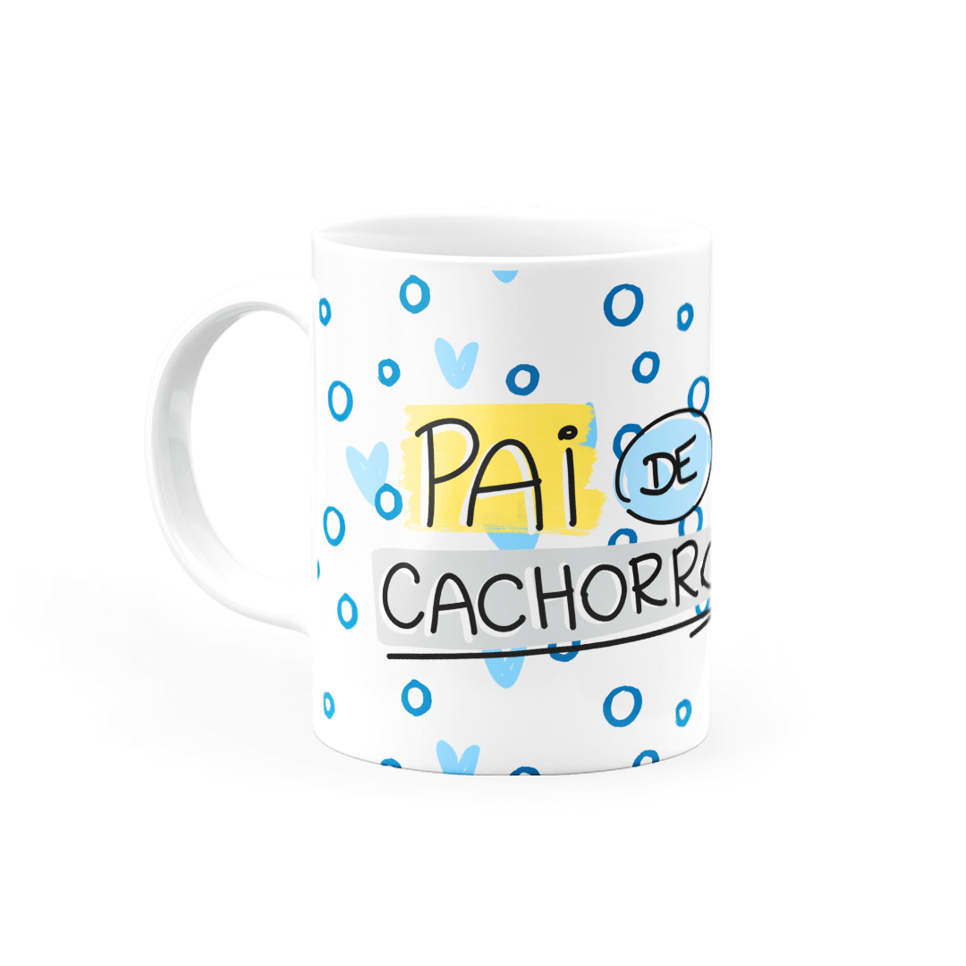 Caneca Personalizada Pai de Cachorro • Canecas 24 Horas