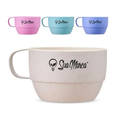Caneca Personalizada Palha de Trigo 300ml Xv18862