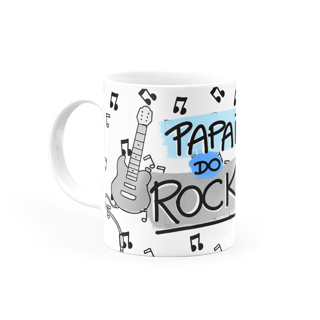 Caneca Personalizada Papai do Rock • Canecas 24 Horas