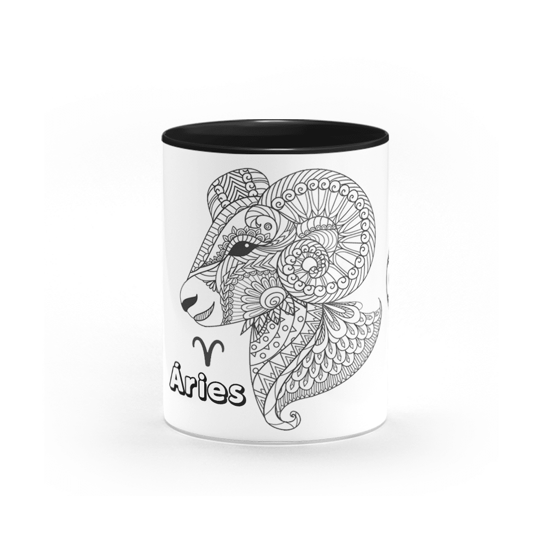 Caneca Personalizada Signo de Áries • Canecas 24 Horas