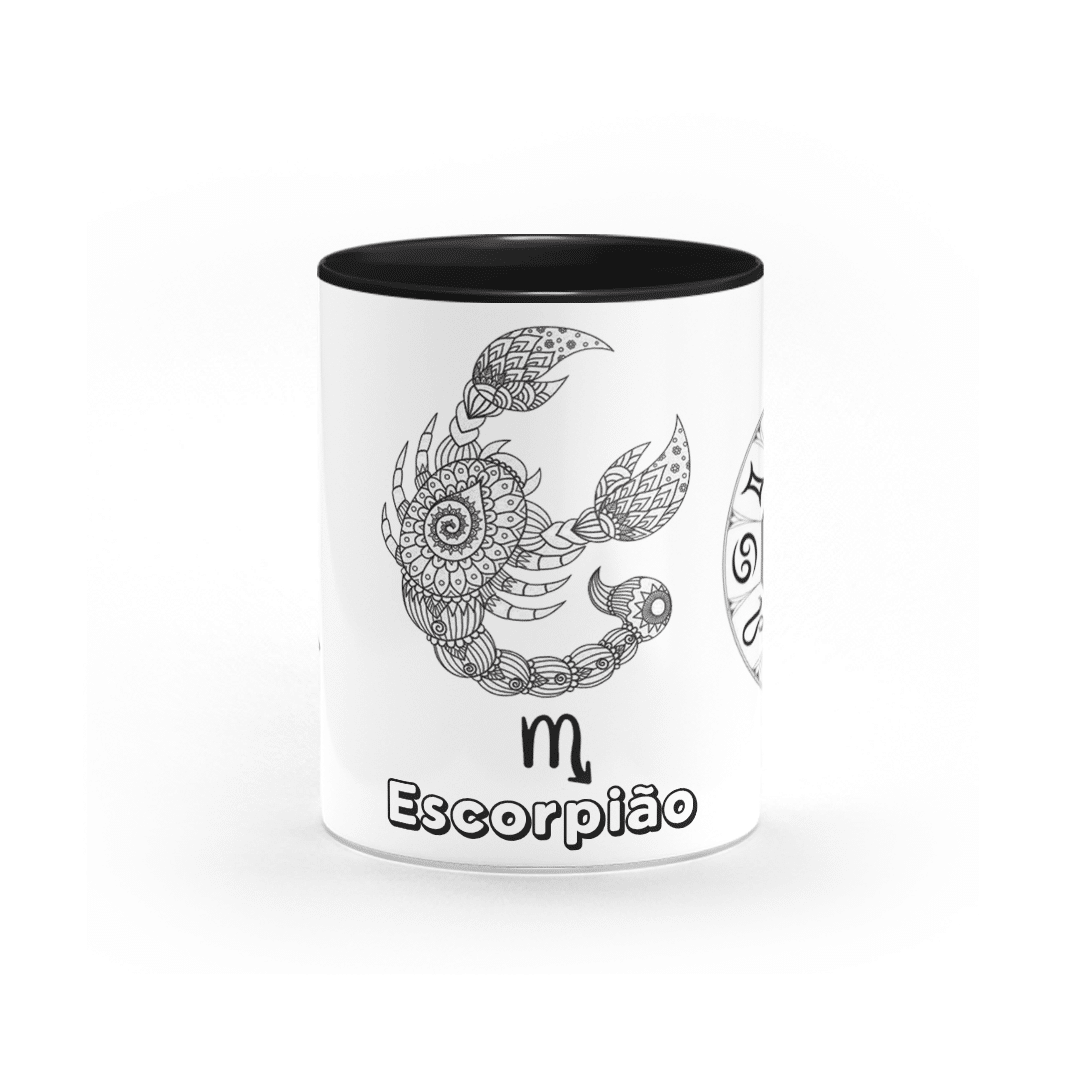 Caneca Personalizada Signo de Escorpião • Canecas 24 Horas
