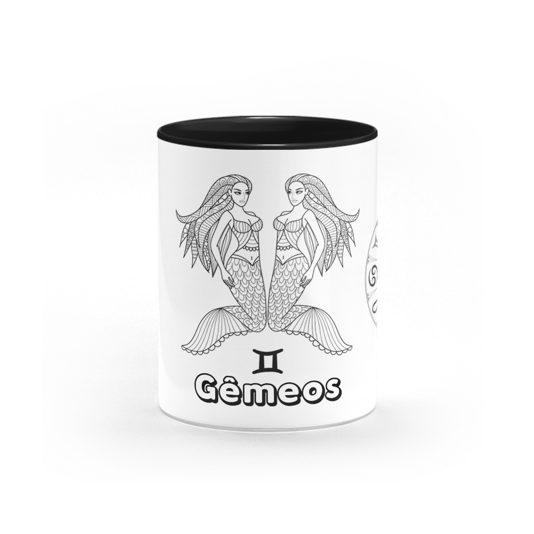 Caneca Personalizada Signo de Gêmeos • Canecas 24 Horas