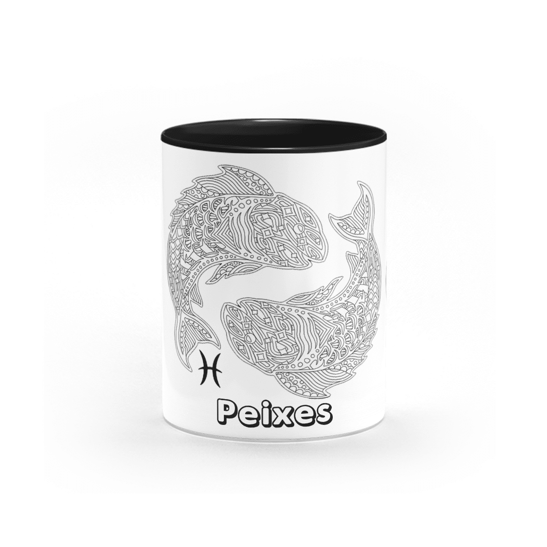 Caneca Personalizada Signo de Peixes • Canecas 24 Horas