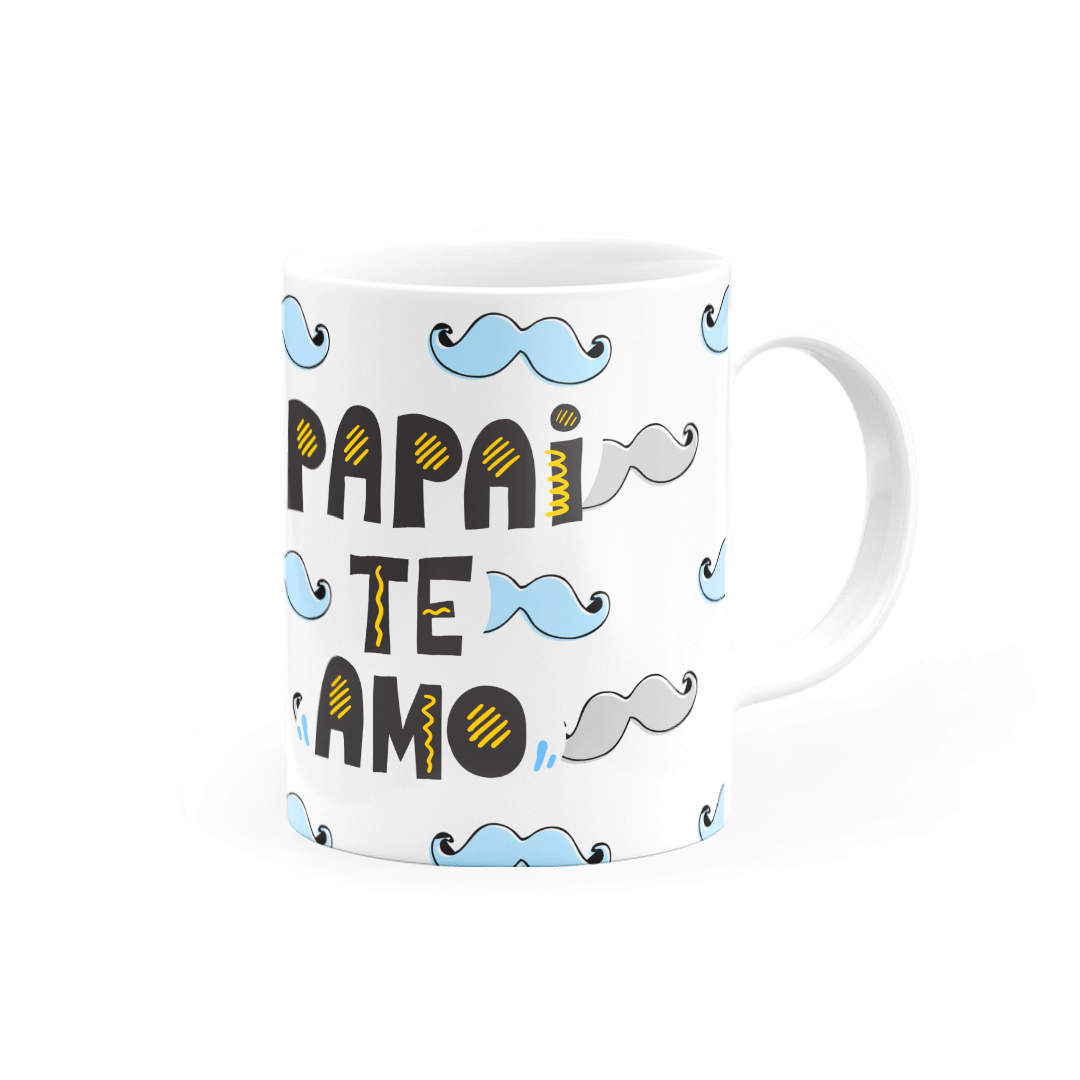 Caneca Personalizada Super Pai, Papai te amo • Canecas 24 Horas
