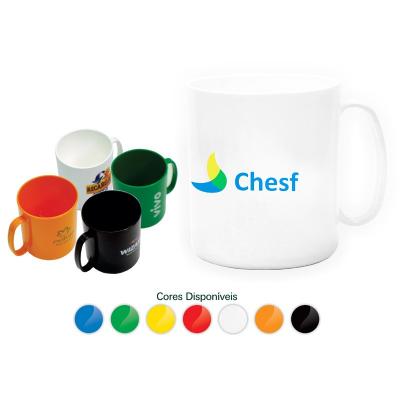 Caneca Plastica Redonda 400ml