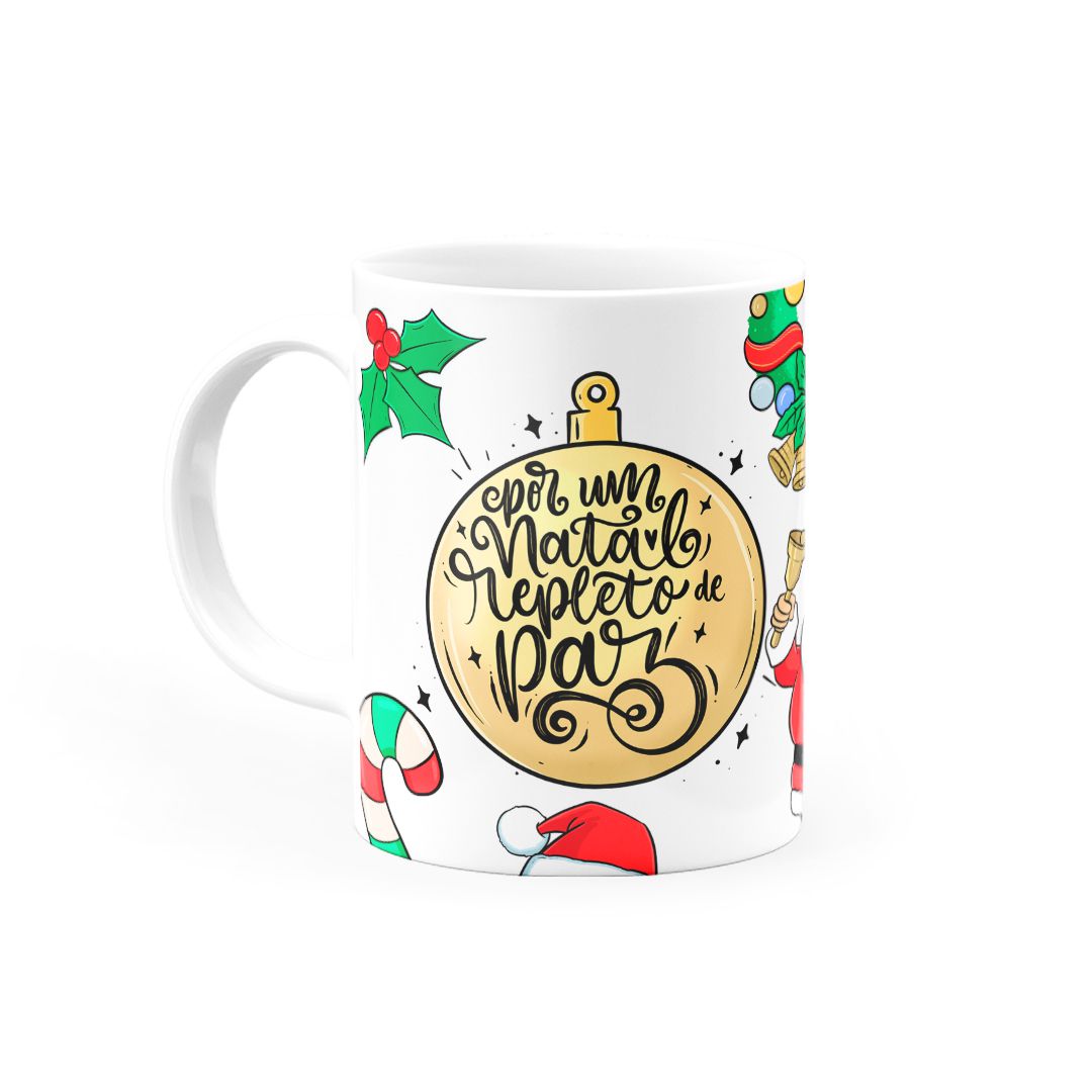 Caneca Por um Natal repleto de Paz • Canecas 24 Horas