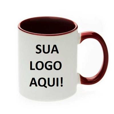Caneca Porcelana Com Gravacao Sublimada