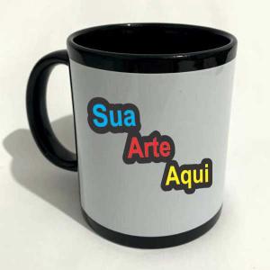 Caneca Preta Personalizada