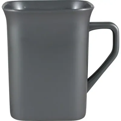 Caneca quadrada 250ml prata de plastico