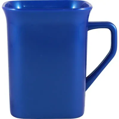 Caneca Quadrada Azul 250ml Plastico Premium