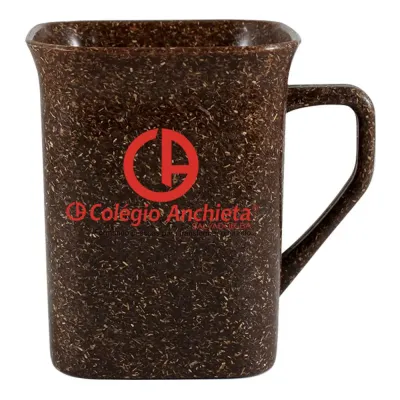 Caneca Quadrada Fibra Coco Green 250ml