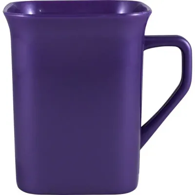 Caneca Quadrada Lilas 250ml Plastico Premium