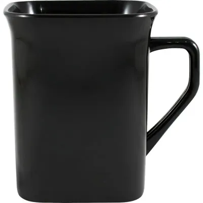 Caneca Quadrada Preto 250ml Plastico Premium
