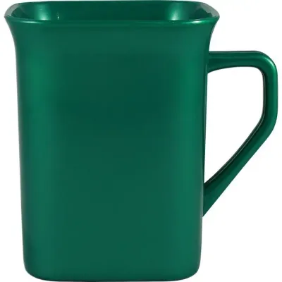 Caneca Quadrada Verde 250ml Plastico Premium