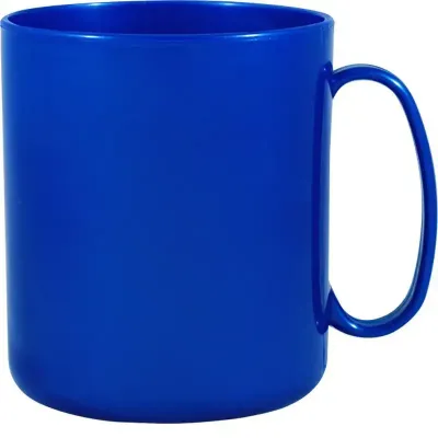 Caneca Redonda Azul 400ml Plastico Premium