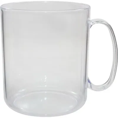 Caneca Redonda Cristal 400ml Plastico