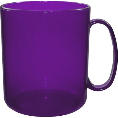Caneca Redonda Cristal Lilas 400ml Plastico