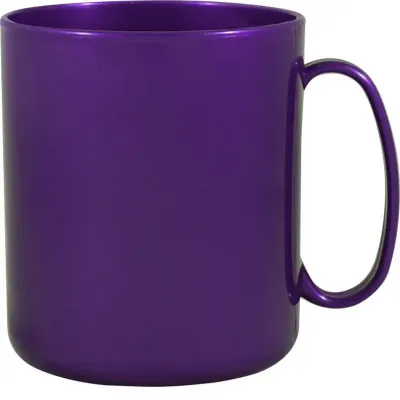 Caneca Redonda Lilas 400ml Plastico Premium