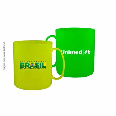 Caneca Redonda Neon 400ml