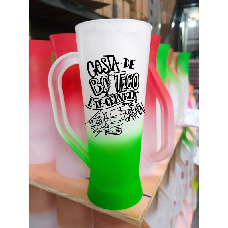 Caneca Slim Degradê LED Personalizada